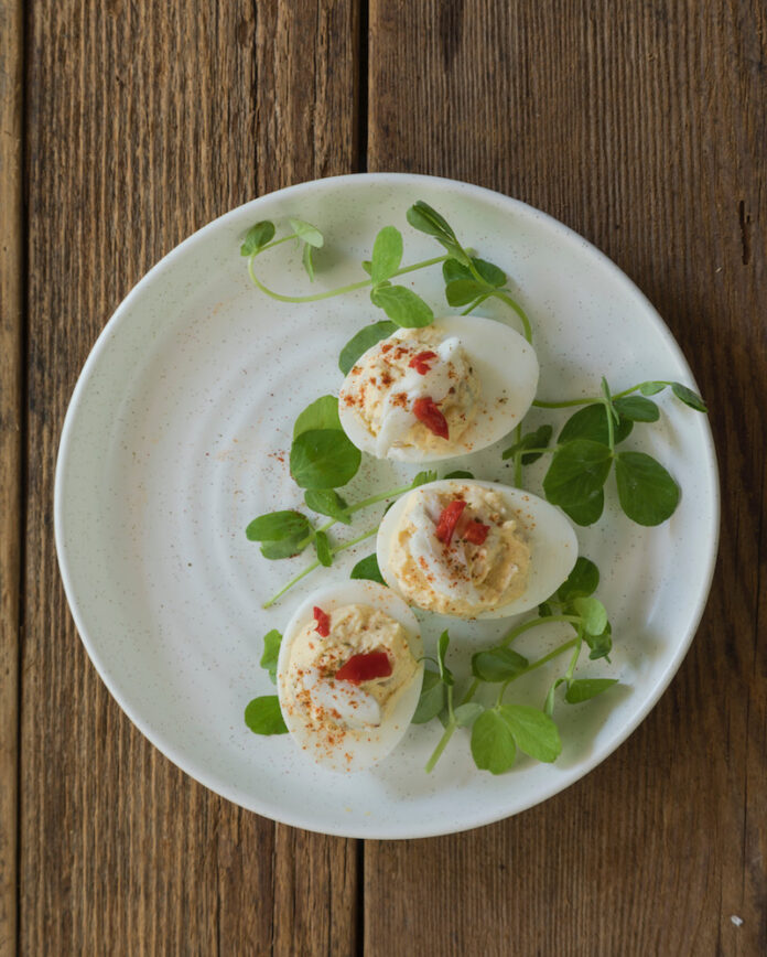 Fish Fridays Jumbo Lump Crab Deviled Eggs