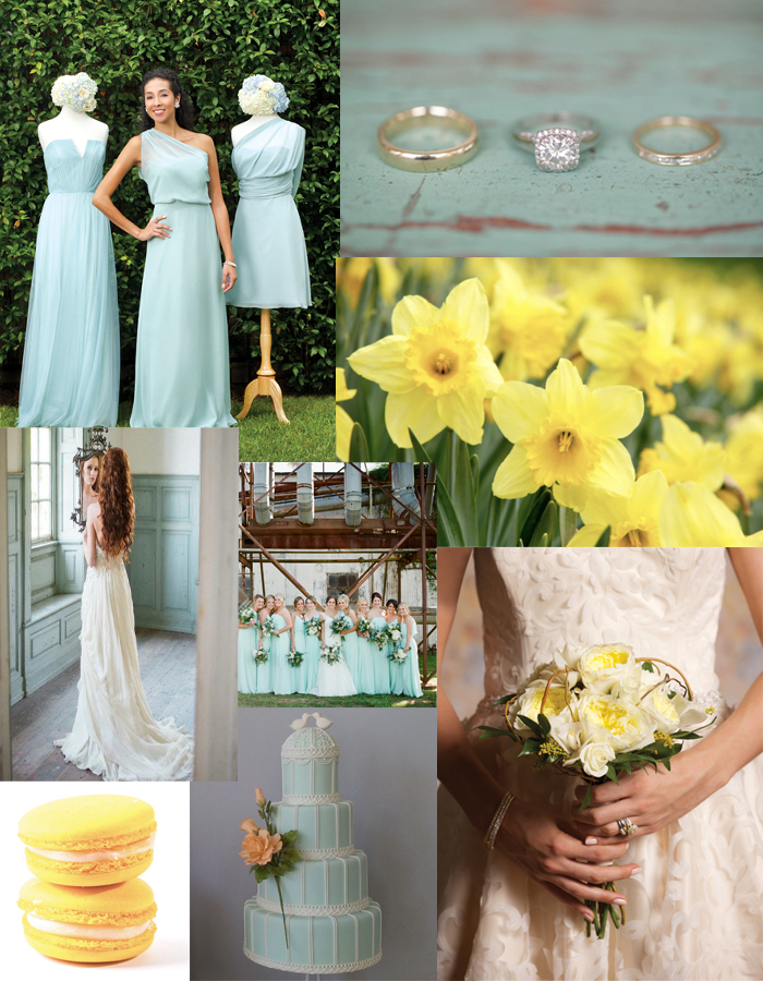Color Inspiration yellow and mint
