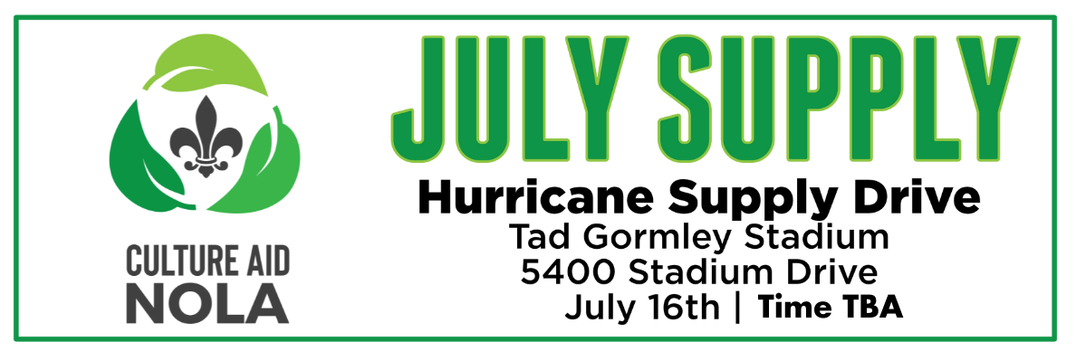 Culture Aid NOLA to provide 2,000 Hurricane Kits for New Orleans Families on July 16 - Vimarsana News