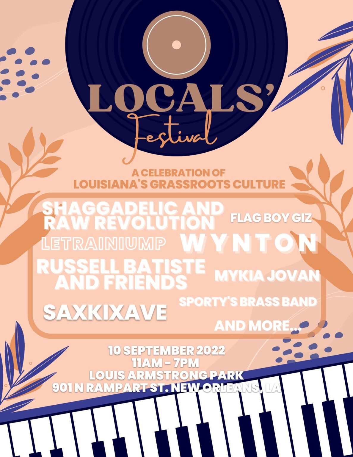Loving Our Community As Louisiana (LOCALS') Festival Sept. 10 - Vimarsana News