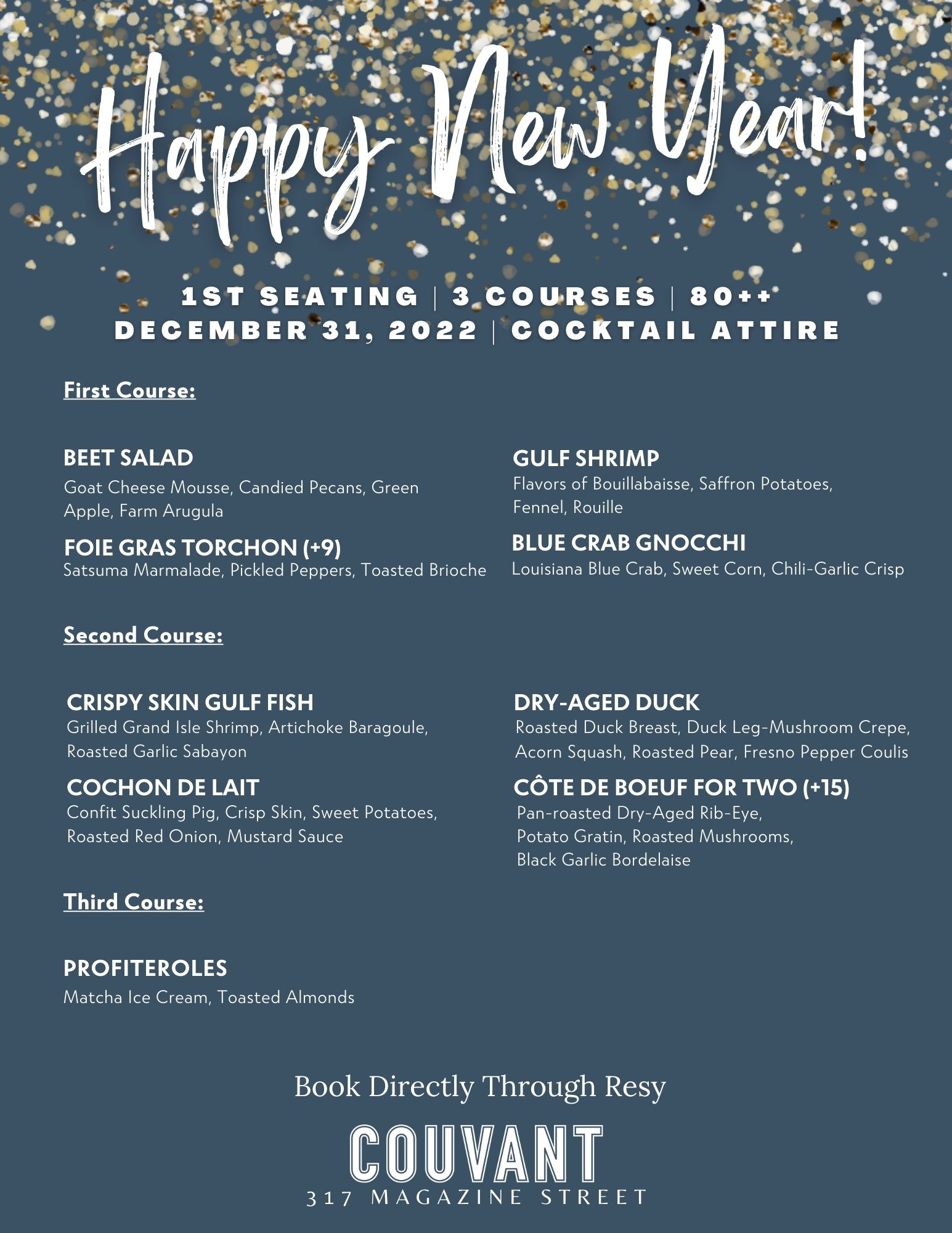 Celebrate New Year's Eve at Couvant - Vimarsana News
