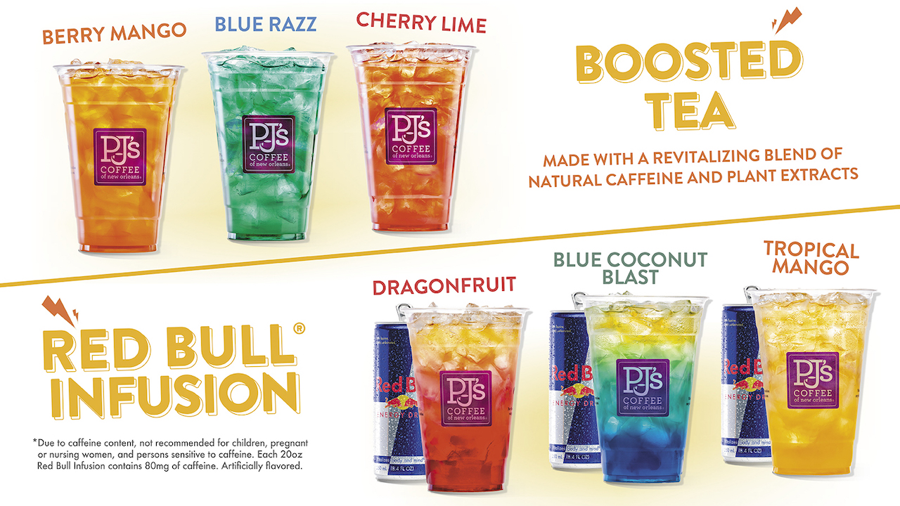 Get Energized with PJ's Coffee's New Boosted Teas and Red Bull Infusion Drinks - Vimarsana News